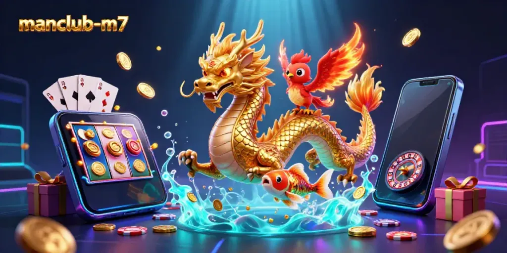 Engage with the thrilling manclub-m7 adventure featuring dragons, phoenixes, and casino games.
