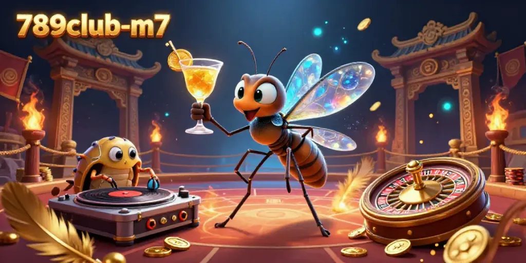 Engage with the vibrant 789club-m7 casino scene featuring rich details and dynamic characters.