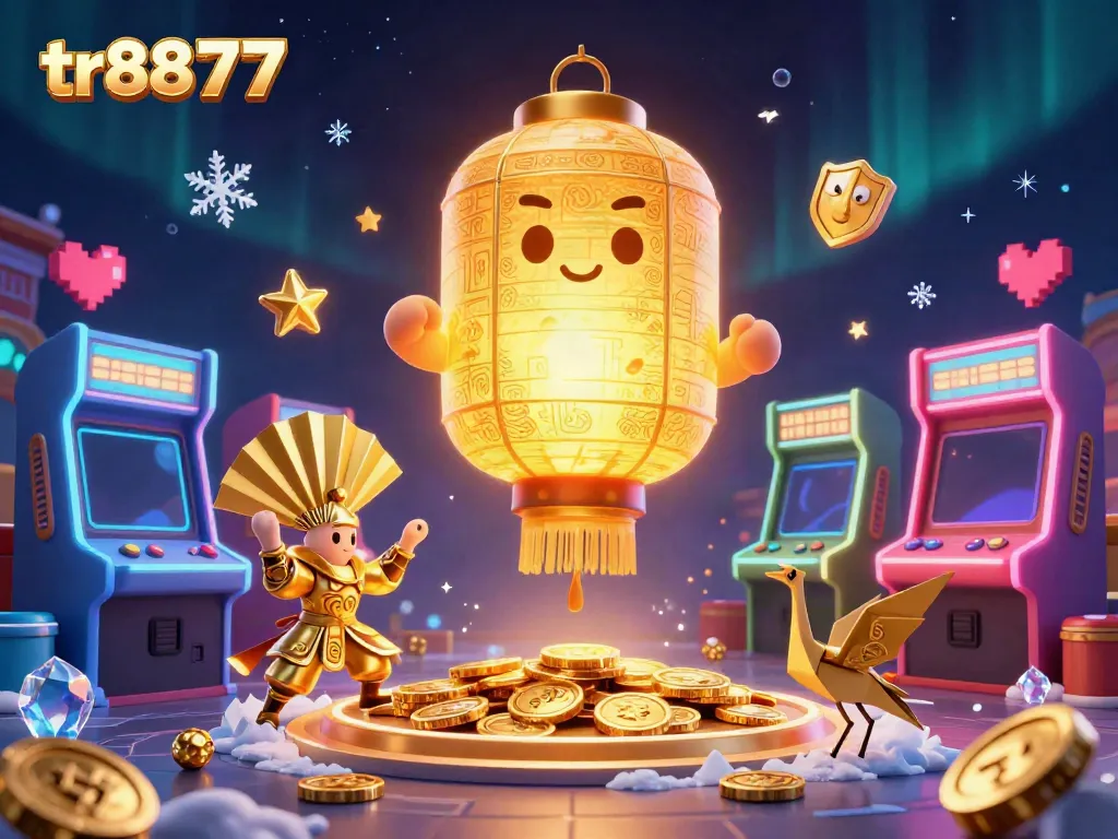 Engage with thrilling jackpots at tr8877, where golden lantern spirits and paper fan warriors illuminate an exciting casino atmosphere.