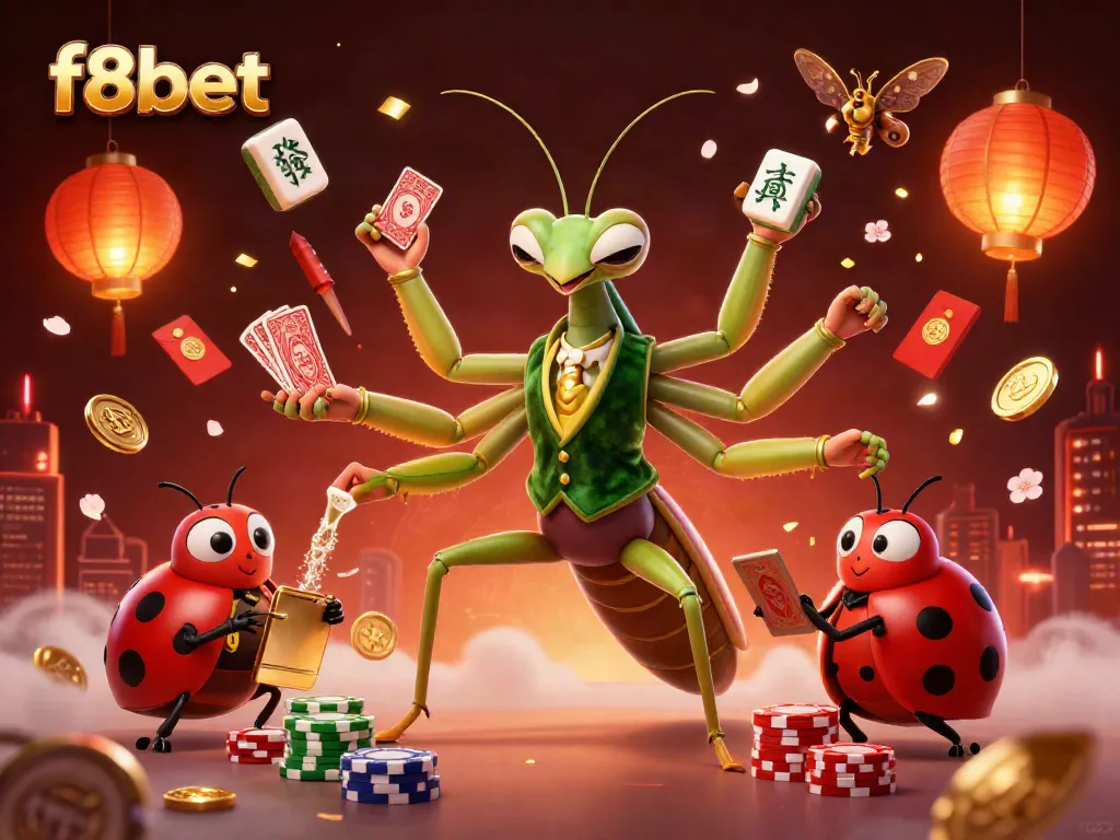 Experience the exciting world of f8bet with thrilling 3D characters and vibrant casino elements.