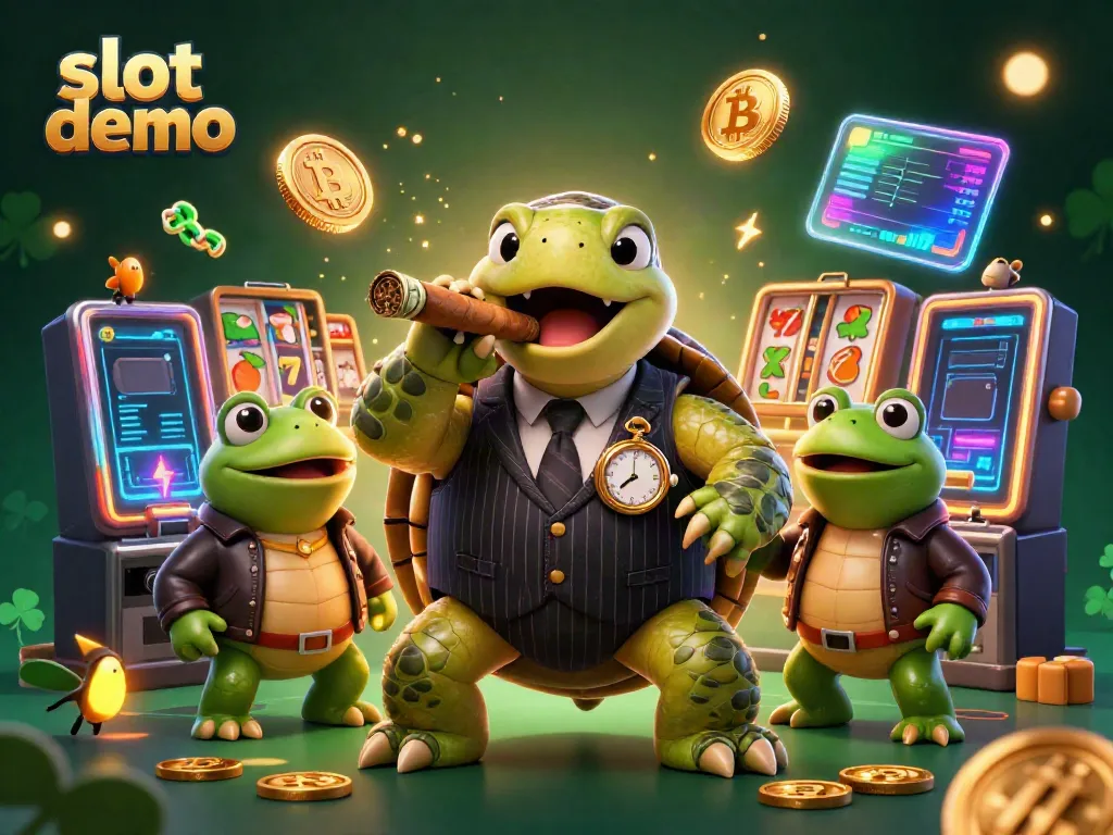 Experience the excitement of slot demos featuring animated casino characters and vibrant game elements.