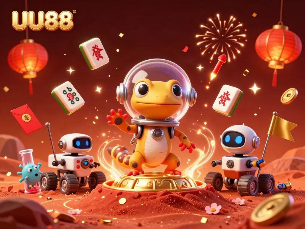 Engage in thrilling gameplay with UU88's vibrant Martian casino adventure.