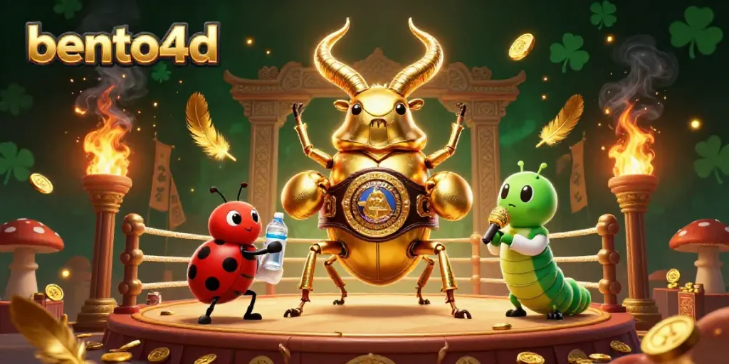 Engage with bento4d's thrilling gaming experience showcased by a vibrant 3D illustration.