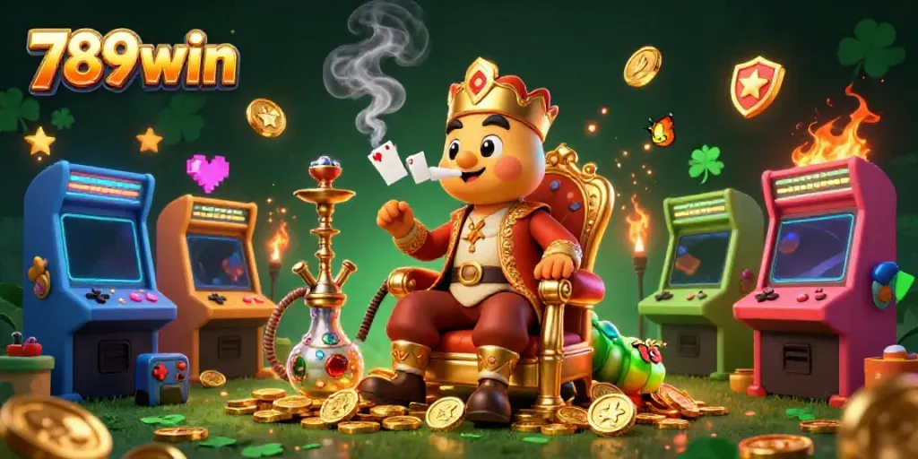 Experience the excitement of 789win's gaming world with vibrant characters and casino elements.