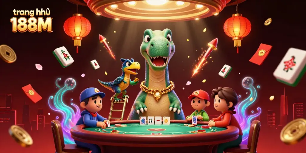 Experience the vibrant casino atmosphere at trang chủ 188M with exciting characters and elements in action.