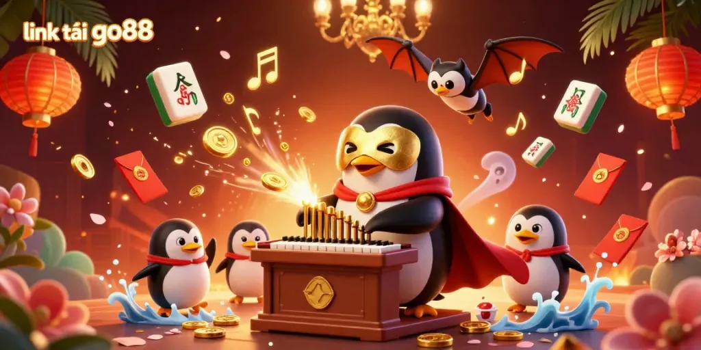 Experience winning strategies with a vibrant scene showcasing link tải go88 and engaging casino elements.