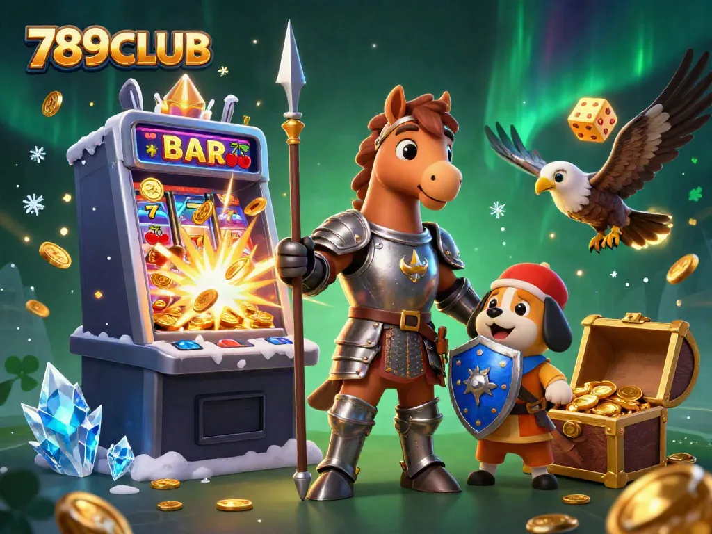 Join the excitement at 789CLUB with a dynamic casino scene featuring vibrant jackpots and engaging games.